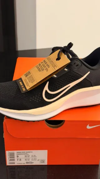 Zapatillas Nike Quest 6 Negro/Rosa Talla 40.5