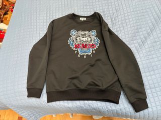 Sudadera Kenzo Negra con Tigre