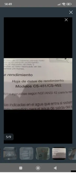 Piezas Nevera Bosch americana.