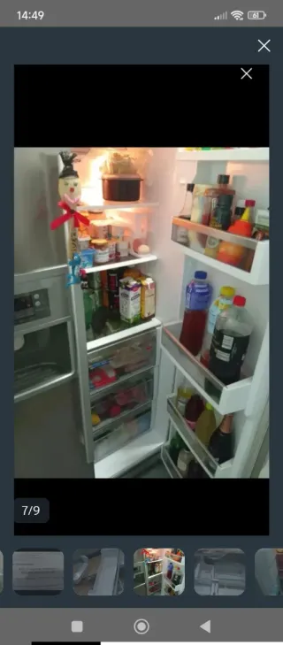 Piezas Nevera Bosch americana.