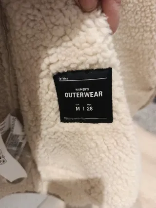 Pelliza imitación beige mujer