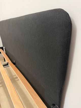 Cama Ikea SLATTUM Negra