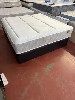 180x190 KING SIZE CANAPE MADERA WENGUE TAPA3D GRA