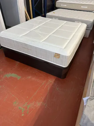 180x190 KING SIZE CANAPE MADERA WENGUE TAPA3D GRA