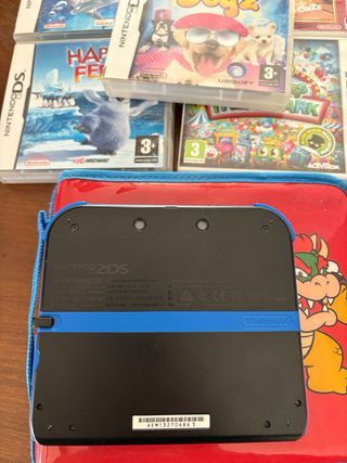 Pack 2DS Negro Nintendo + 6 Juegos