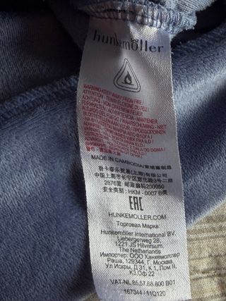 Chándal Terciopelo Hunkemöller Azul/Beige