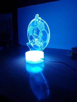 Lámpara LED Fútbol Acrílico