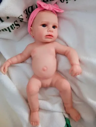 Muñeca Reborn Silicona Platino