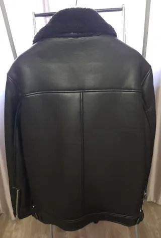 Cazadora Doble Faz Borregillo Negro, M