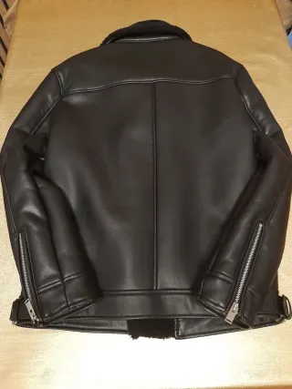 Cazadora Doble Faz Borregillo Negro, M