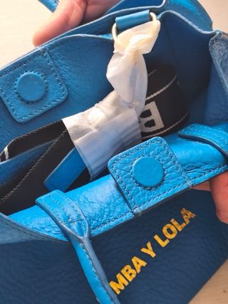 Bolso Piel Bimba y Lola Azul