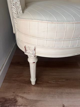 Butaca de tela estilo vintage