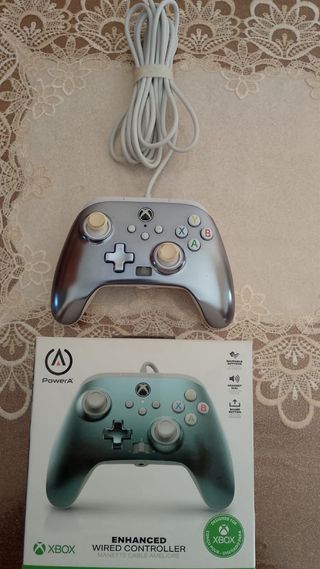 Controller Xbox Usato Blu/Argento