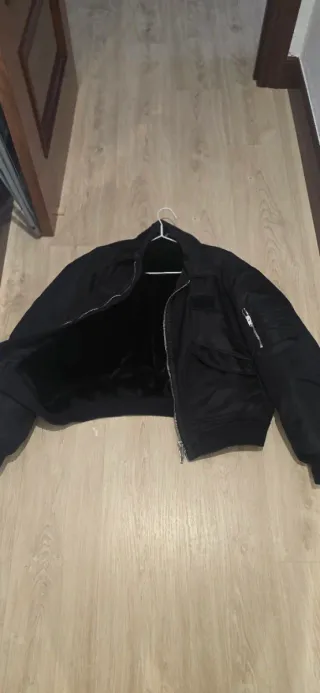 Chaqueta Bomber Negra Talla M Nueva