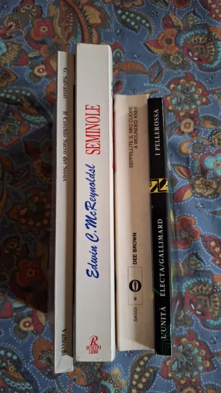 Lotto di 4 libri Indiani d'America