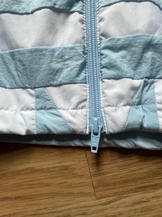 Chaqueta Adidas Retro Corta Azul y Blanca Talla XS