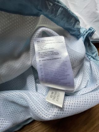 Chaqueta Adidas Retro Corta Azul y Blanca Talla XS