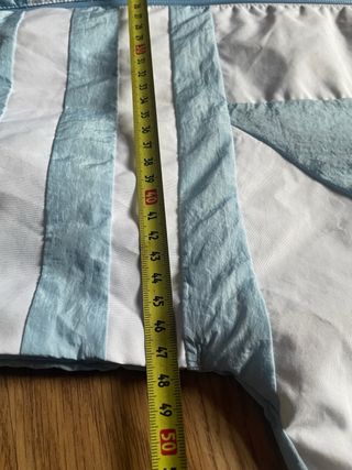 Chaqueta Adidas Retro Corta Azul y Blanca Talla XS