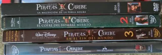 Pack 4 Películas Piratas del Caribe DVD
