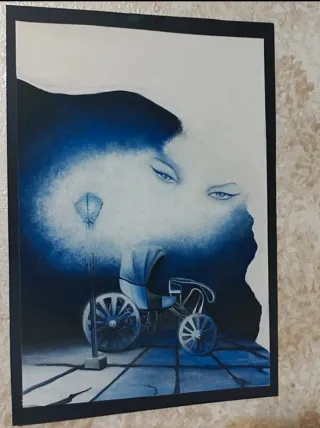 Disegno carrozza su cartoncino