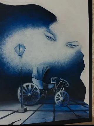 Disegno carrozza su cartoncino