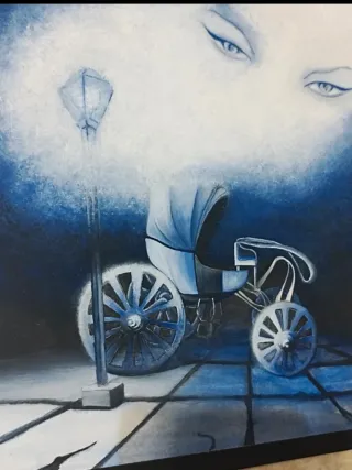 Disegno carrozza su cartoncino
