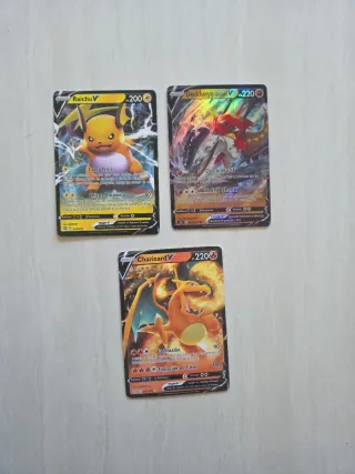 Lote Cartas Pokémon V Raichu, Decidueye, Charizard