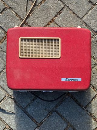 Tocadiscos Vintage Eurovox Rojo