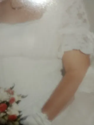 Vestido de Novia Talla 44 color Crema