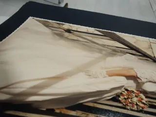 Vestido de Novia Talla 44 color Crema