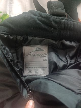 Pantalón esquí niño/a negro 128cm