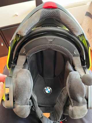 Lote Casco BMW SYSTEM 7 Carbon e Intercomunicador