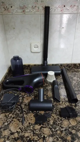 Aspiradora sin cable negra