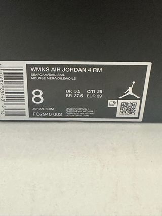 Air Jordan 4 RM Gris/Verde Azulado