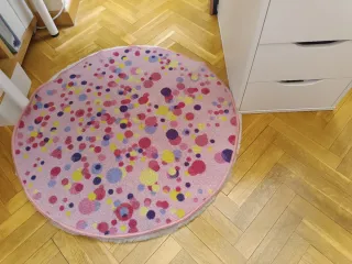 Alfombra redonda Ikea infantil