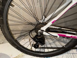 Bicicleta INDOOR STYLE 80S Blanca/Morada