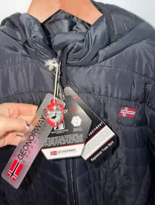 Abrigo Geographical Norway Azul Talla M