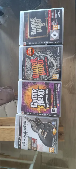 Pack Juegos Guitar Hero PS3