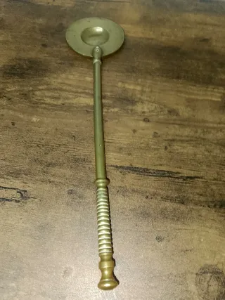 Pala antigua brasero bronce