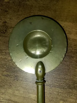 Pala antigua brasero bronce