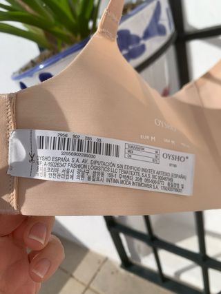 Sujetador Oysho Beige