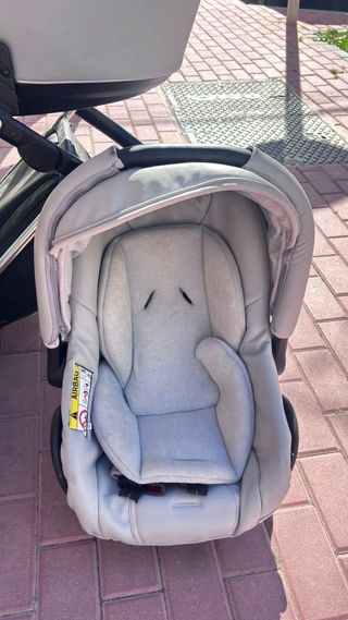 Carro de bebé 3 piezas gris