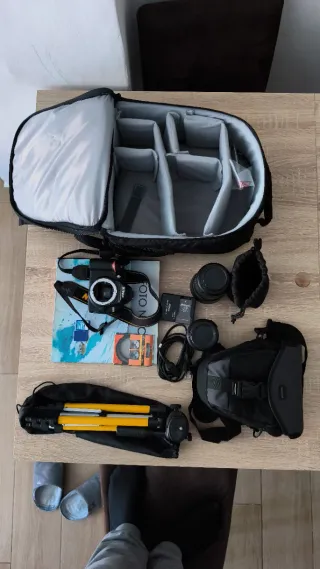 Nikon D3000 y Objetivos 18-55mm y 70-200mm