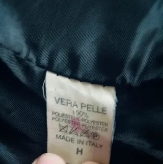 Giubbino Vera Pelle Nero