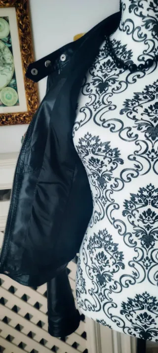 Giubbino Vera Pelle Nero