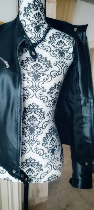 Giubbino Vera Pelle Nero