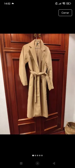 Abrigo largo beige como nuevo
