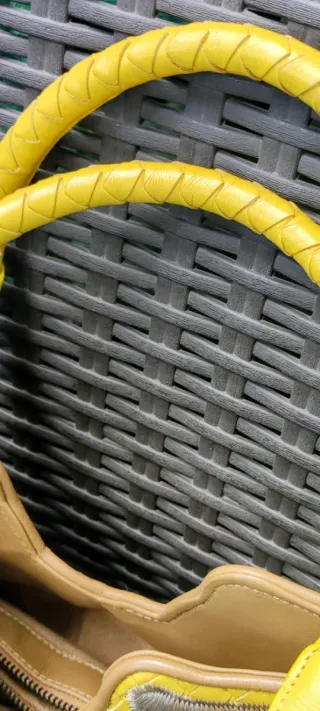 Borsa Bottega Veneta Multicolore con Manici Gialli
