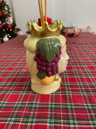 Profumatore ceramica testa di moro oro