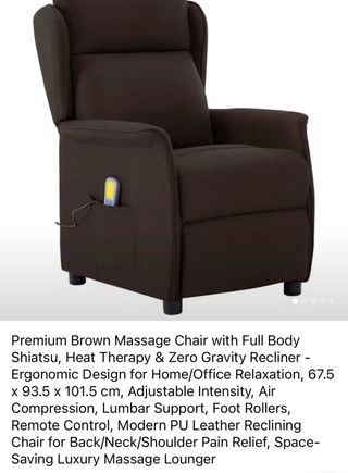 Sillón de Masaje Ergonómico Marrón